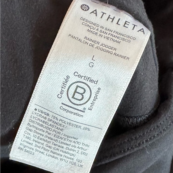 ATHLETA Rainier Jogger - Black size L - Picture 2 of 8